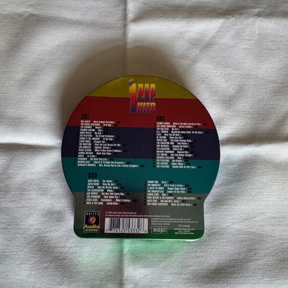 United Audio Entertainment Embossed Tin - 3 CD Set - #1 Pop Hits - 48 Tracks - Picture 2 of 9